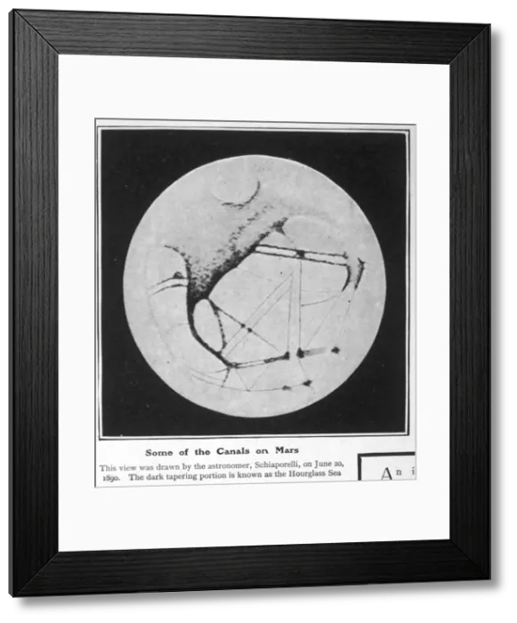 Framed Print : Mars Canals / Framed Print : Mars Canals /
