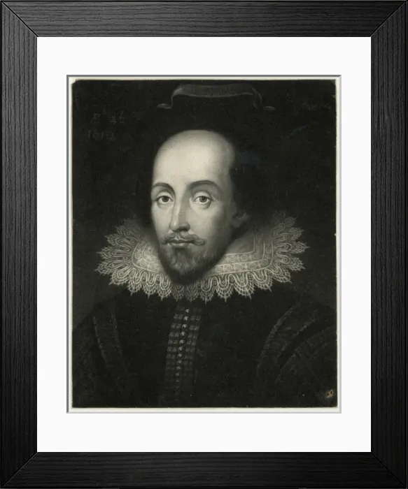 Framed Print : Shakespeare / Janssen / Coop Framed Print : Shakespeare / Janssen / Coop