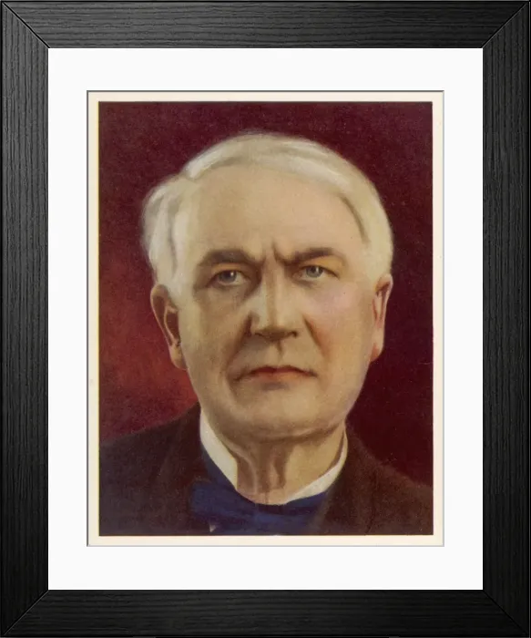 Framed Print : Thomas Alva Edison Framed Print : Thomas Alva Edison