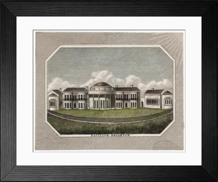 Framed Print : Brighton Pavilion 1805 Framed Print : Brighton Pavilion 1805