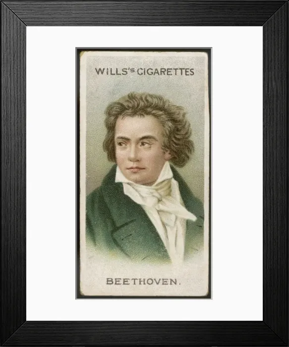 Framed Print : Beethoven / Wills Cig Card Framed Print : Beethoven / Wills Cig Card