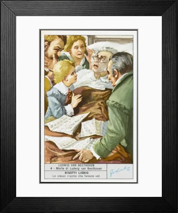 Framed Print : Beethoven  /  Liebig Card 4