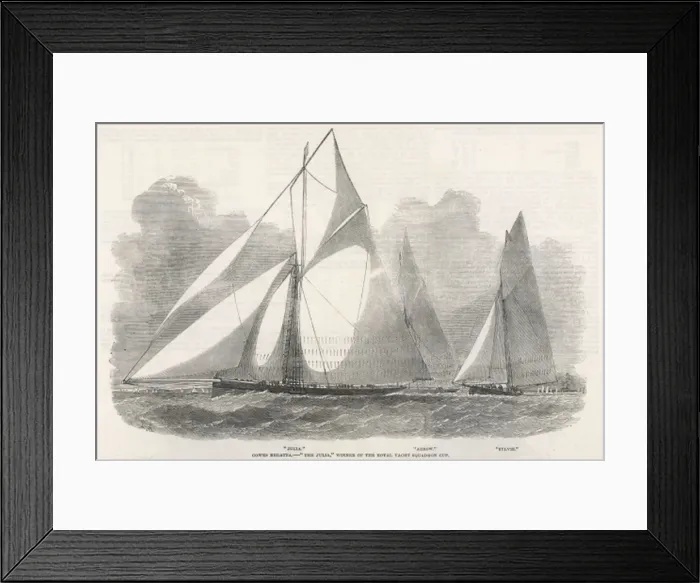 Framed Print : Cowes Regatta 1853