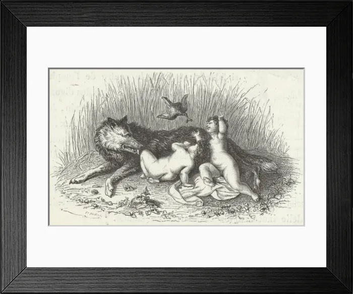 Framed Print : Romulus & Remus Framed Print : Romulus & Remus