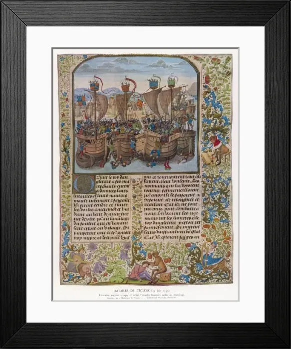 Framed Print : Battle of Sluys Framed Print : Battle of Sluys