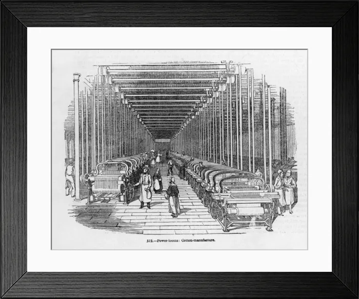 Framed Print : Cotton Mill Interior Framed Print : Cotton Mill Interior