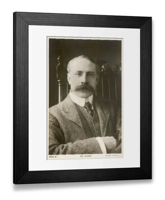 Framed Print : Elgar Postcard Photo Framed Print : Elgar Postcard Photo