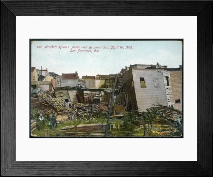 Framed Print : Earthquake / San Francisco Framed Print : Earthquake / San Francisco