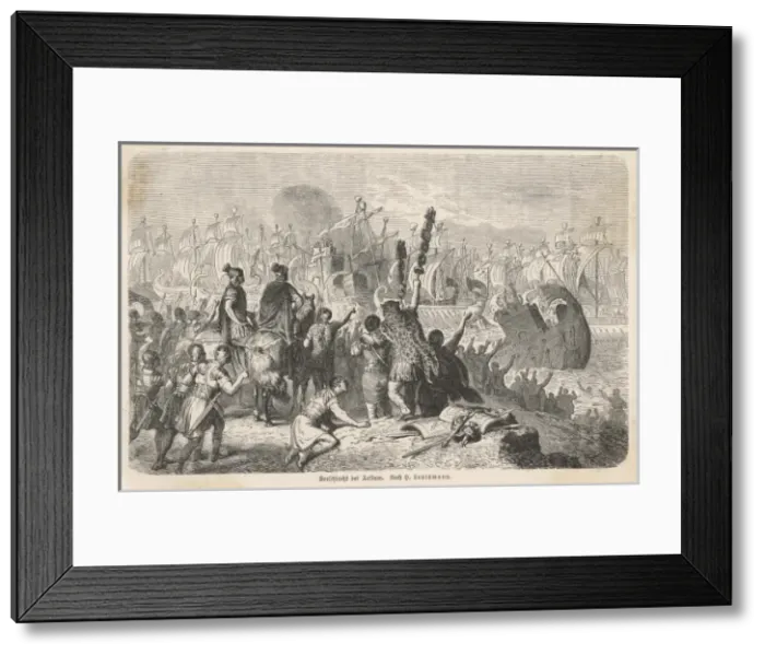 Framed Print : Octavian Wins at Actium Framed Print : Octavian Wins at Actium