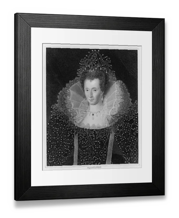 Framed Print : Elizabeth I / Holl / St Jame Framed Print : Elizabeth I / Holl / St Jame