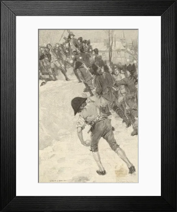 Framed Print : Napoleon 1780 Snow Forts Framed Print : Napoleon 1780 Snow Forts