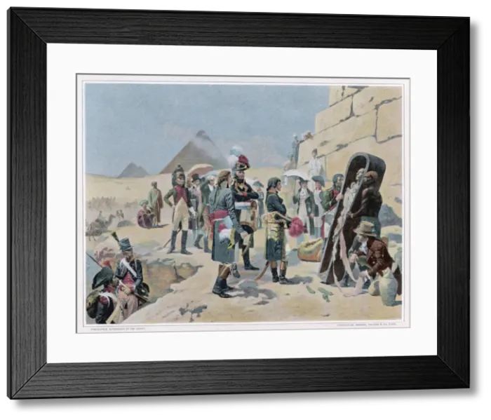 Framed Print : Napoleon and Antiquities Framed Print : Napoleon and Antiquities