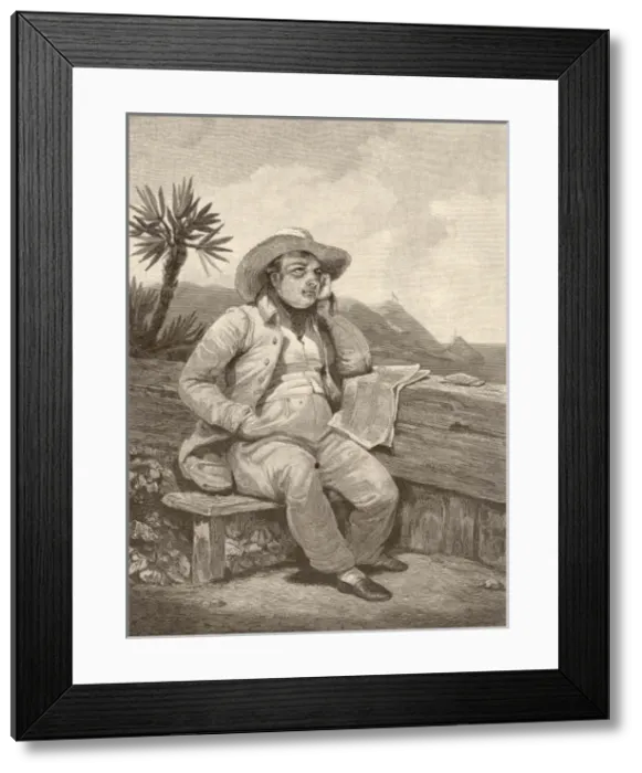 Framed Print : Napoleon I in Exile Framed Print : Napoleon I in Exile