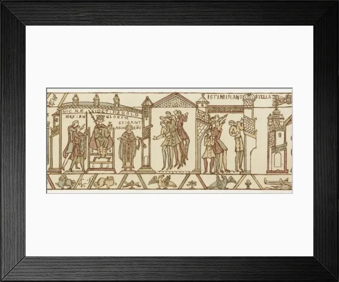 Framed Print : Halleys Comet 1066 Framed Print : Halleys Comet 1066