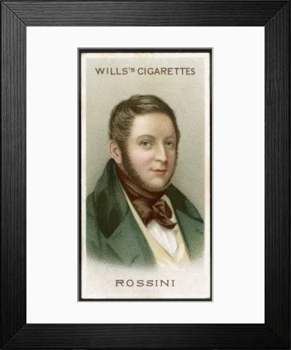 Framed Print : Rossini / Cig Card Wills Framed Print : Rossini / Cig Card Wills
