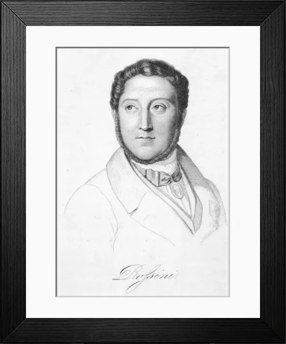 Framed Print : Rossini / Bruyeres 1847 Framed Print : Rossini / Bruyeres 1847