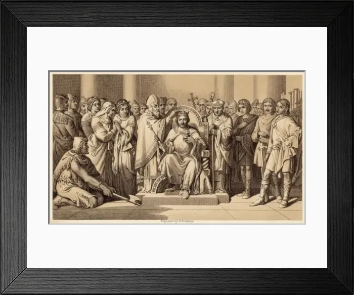 Framed Print : Cornation of Harold Framed Print : Cornation of Harold