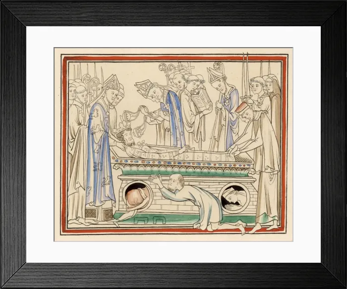 Framed Print : Burial of King Edward Framed Print : Burial of King Edward
