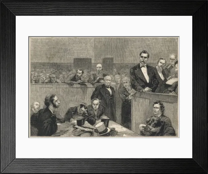 Framed Print : Prosecution of Dr Slade Framed Print : Prosecution of Dr Slade