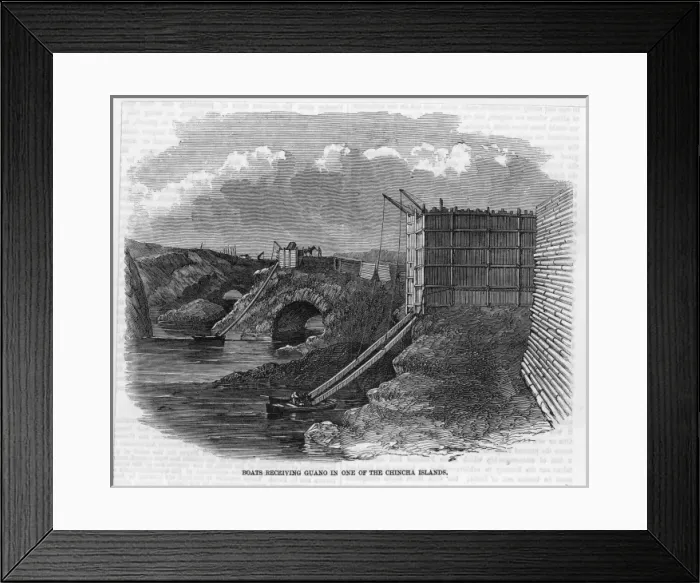 Framed Print : Shipping Guano / Peru / 1857 Framed Print : Shipping Guano / Peru / 1857
