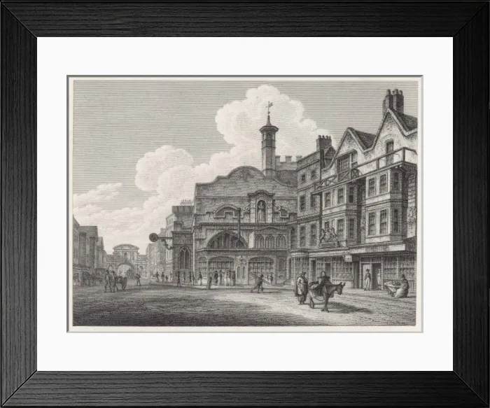 Framed Print : Fleet St / Temple Bar 1800 Framed Print : Fleet St / Temple Bar 1800