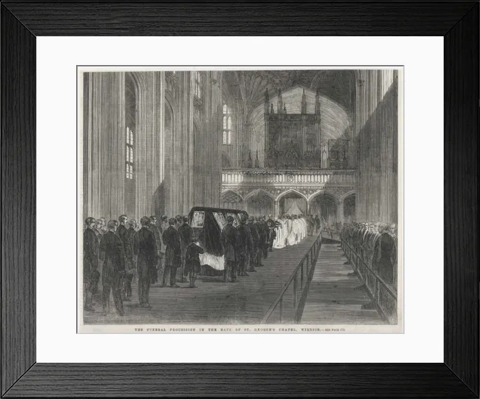 Framed Print : Prince Alberts Funeral Framed Print : Prince Alberts Funeral