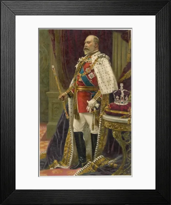 Framed Print : Edward Vii / Anon Robes Framed Print : Edward Vii / Anon Robes