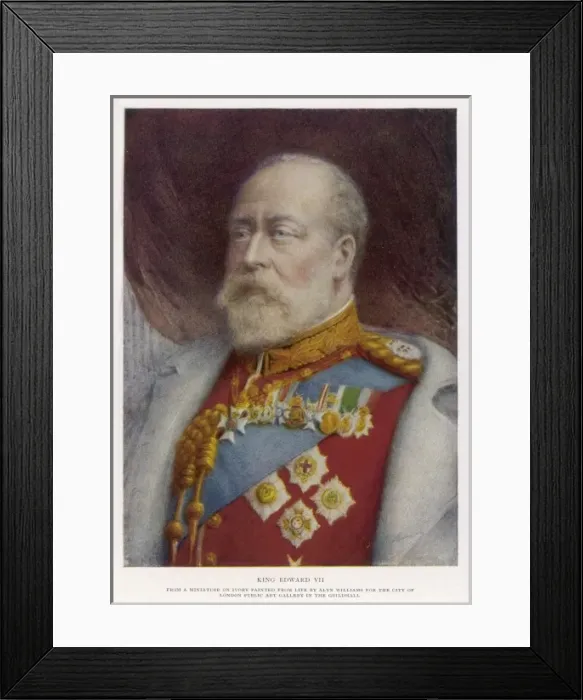 Framed Print : Edward Vii / A Williams Framed Print : Edward Vii / A Williams