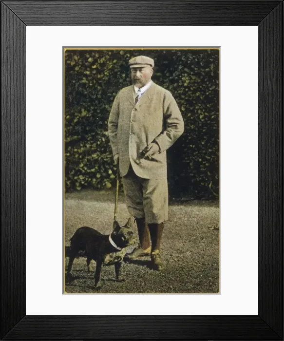 Framed Print : Edward Vii / With Dog Framed Print : Edward Vii / With Dog