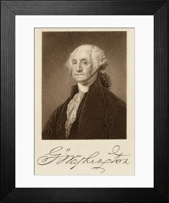 Framed Print : G Washington / Stewart Framed Print : G Washington / Stewart