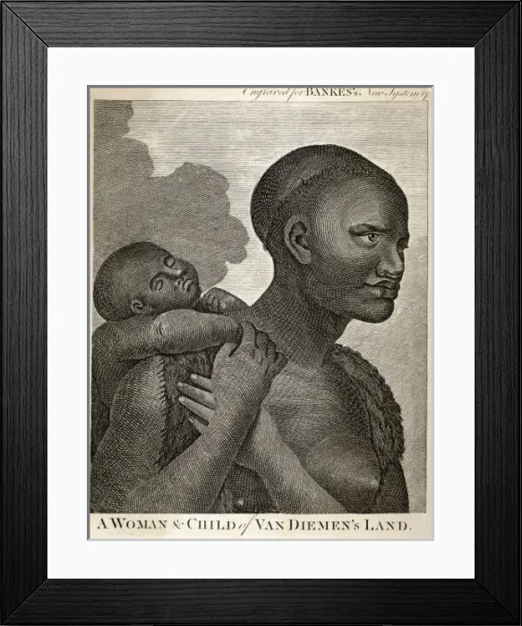 Framed Print : Racial / Tasmania C1770 Framed Print : Racial / Tasmania C1770