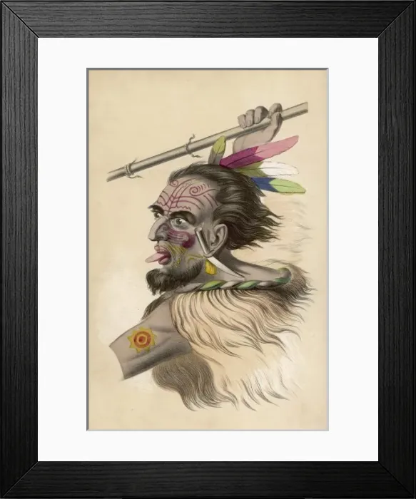 Framed Print : Racial Types / New Zealand Framed Print : Racial Types / New Zealand