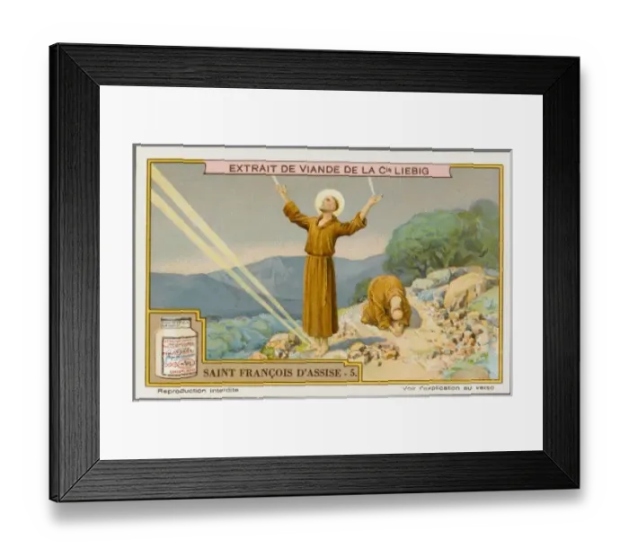 Framed Print : Francis Assisi / Liebig Framed Print : Francis Assisi / Liebig
