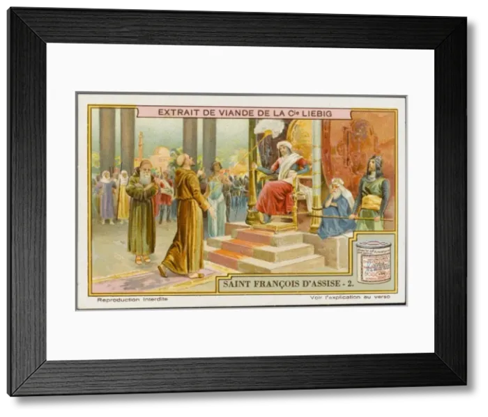 Framed Print : Francis of Assisi / Liebig Framed Print : Francis of Assisi / Liebig