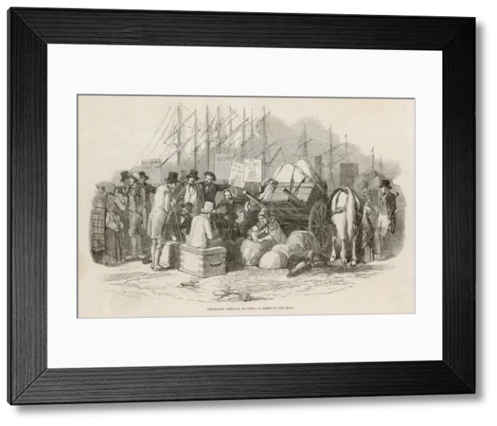 Framed Print : Emigrants at Cork Framed Print : Emigrants at Cork