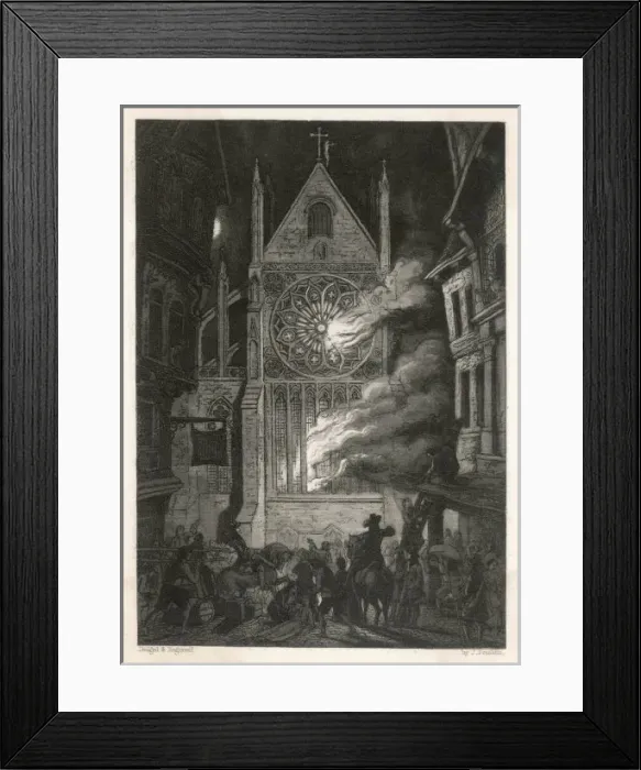 Framed Print : Destruction of St Pauls Framed Print : Destruction of St Pauls