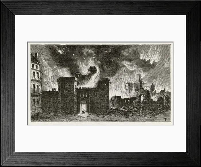 Framed Print : St Pauls up in Flames Framed Print : St Pauls up in Flames