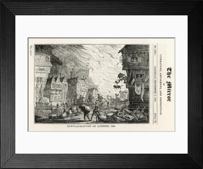 Framed Print : Flames Panic 1666 Framed Print : Flames Panic 1666