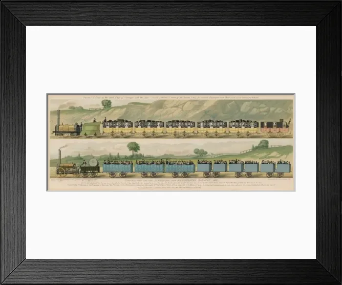 Framed Print : L POOL / M CHESTER RAILWAY Framed Print : L POOL / M CHESTER RAILWAY