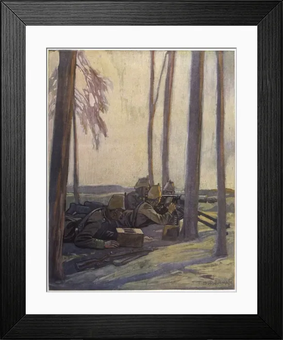 Framed Print : German Machine Gunners Framed Print : German Machine Gunners
