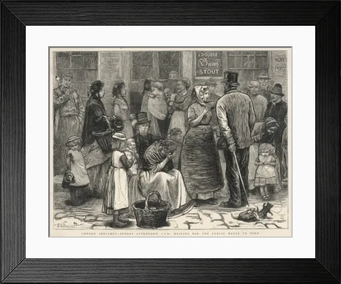 Framed Print : Waiting for Pub to Open Framed Print : Waiting for Pub to Open