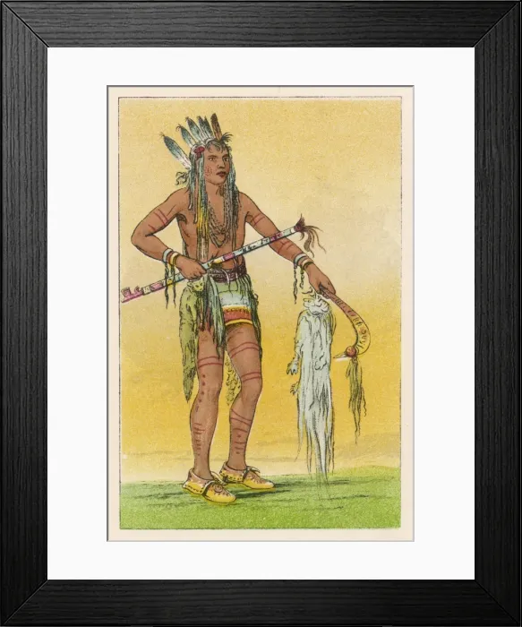 Framed Print : Racial / Chippewa C1830 Framed Print : Racial / Chippewa C1830
