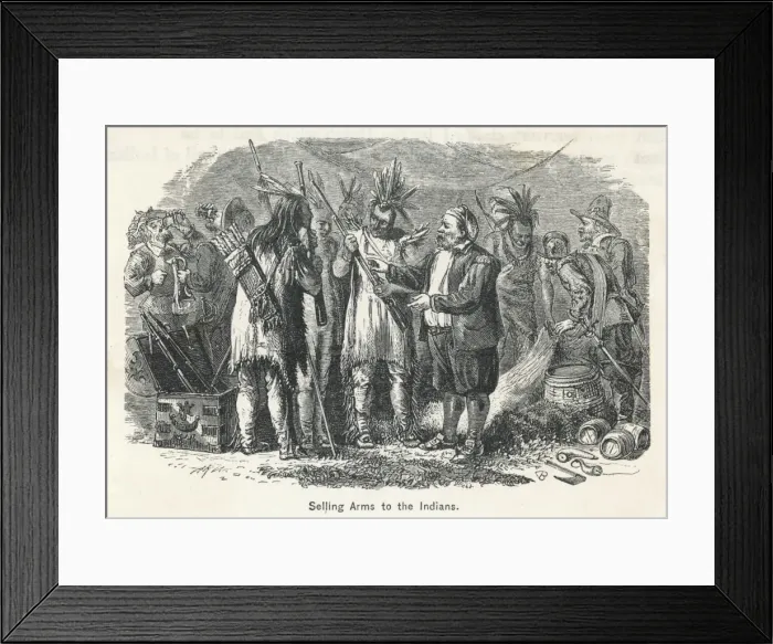 Framed Print : Settlers Sell Arms Framed Print : Settlers Sell Arms