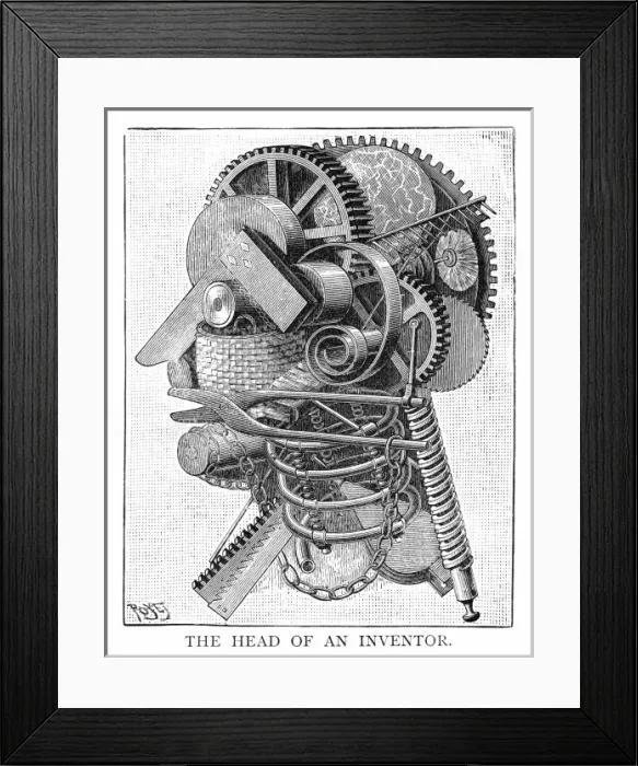 Framed Print : The Inventor