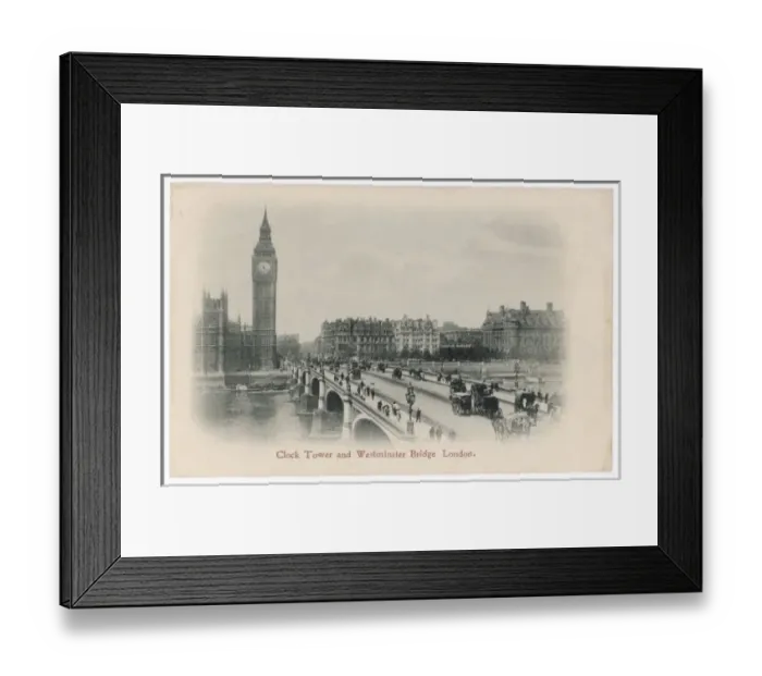 Framed Print : Westminster Bridge C1900 Framed Print : Westminster Bridge C1900