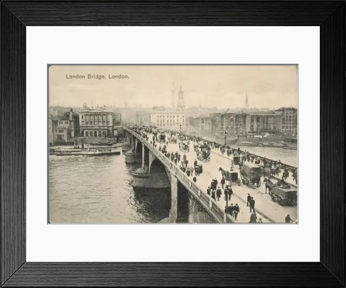 Framed Print : London Bridge 1912 Framed Print : London Bridge 1912