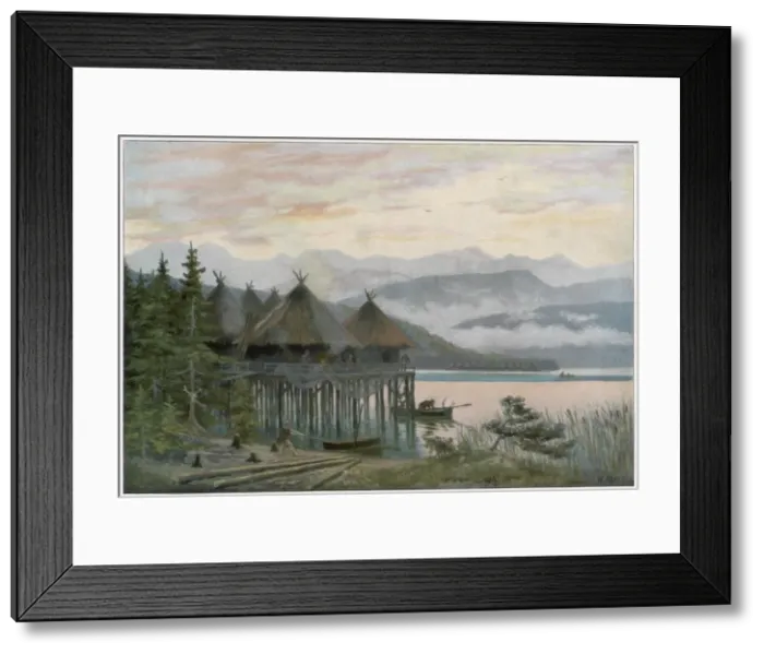 Framed Print : Stone Age Village Framed Print : Stone Age Village