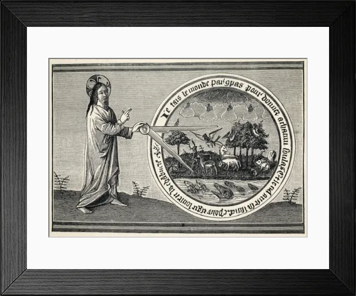 Framed Print : God Creates the World Framed Print : God Creates the World