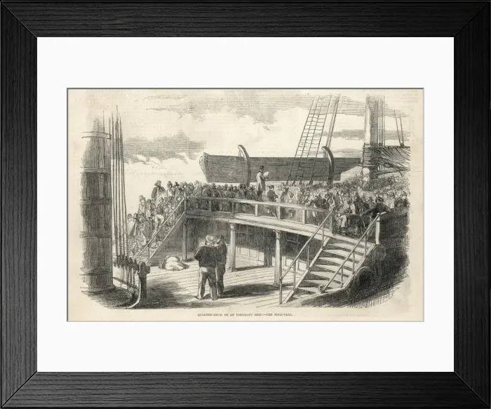 Framed Print : Emigrants Roll-Call Framed Print : Emigrants Roll-Call
