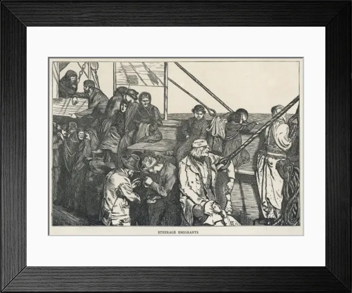 Framed Print : Steerage Passengers Framed Print : Steerage Passengers